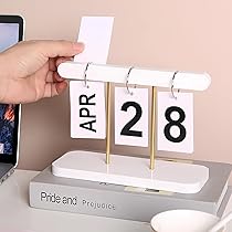 Amazon.co.jp: SUPTEC 永久日めくり カレンダー デスク用 再利用